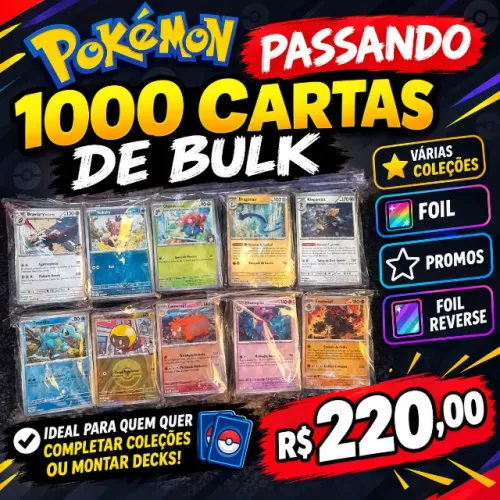 Passando 1000 cartas de bulk várias coleções foil, promos, foil reverse.