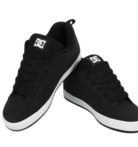 Tênis DC Shoes Court Graffik SD Black White
