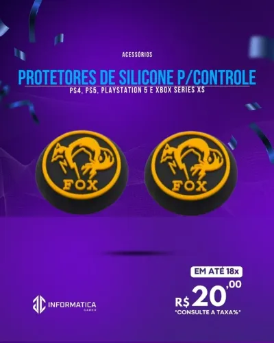 ACESSÓRIO PROTETORES DE SILICONE P/CONTROLE