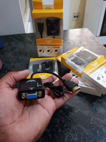 Adaptador VGA para HDMI novo retirada em águas lindas