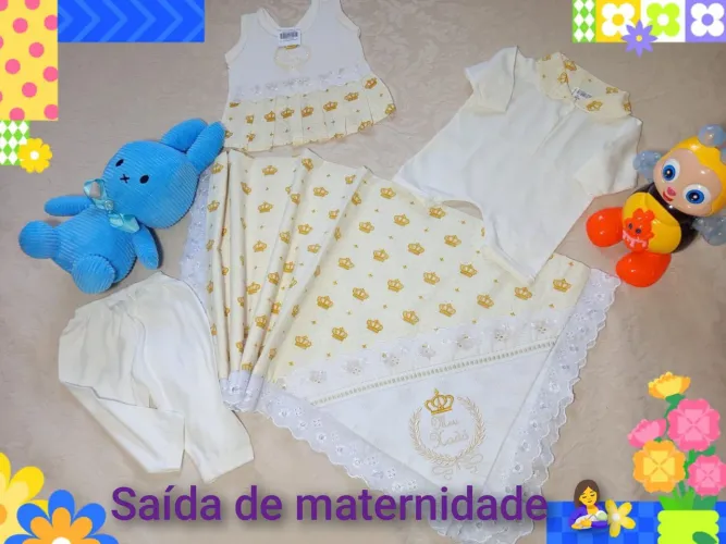 Super promoção,,saída de maternidade 5 peças, para menina