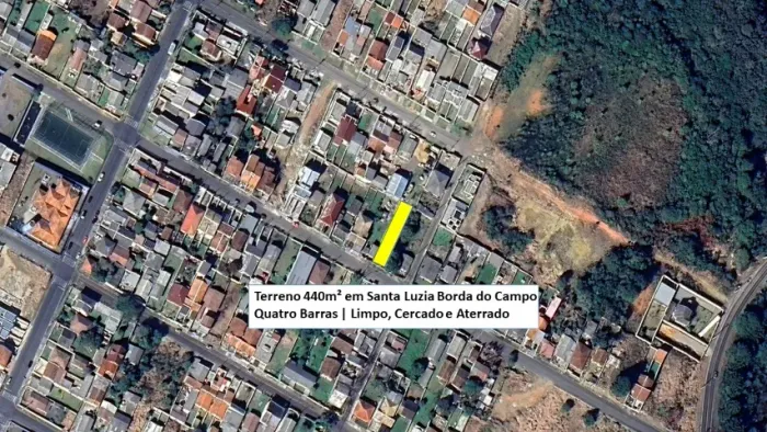 Terreno 440m² em Santa Luzia - Quatro Barras - R$ 170.000
