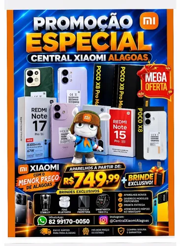 XIAOMI POCO X8 PRO MAX, REDMI NOTE 17, POCO C85 E DIVERSOS MODELOS DISPONÍVEIS 