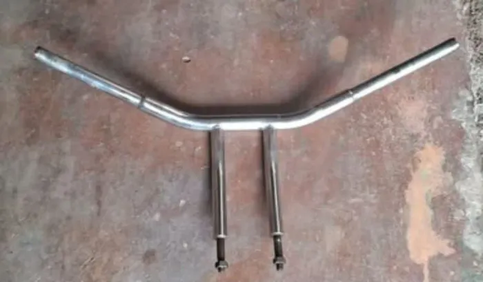 Guidão T-bar para midnight todo em inox.