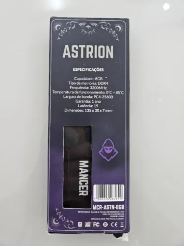 Memória RAM Mancer Astrion 8gb DDR4 3200 MHz