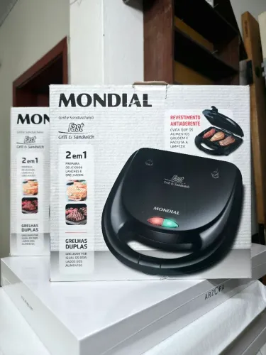Sanduicheira E Minigrill Mondial S-12 750w 220v Antiaderente