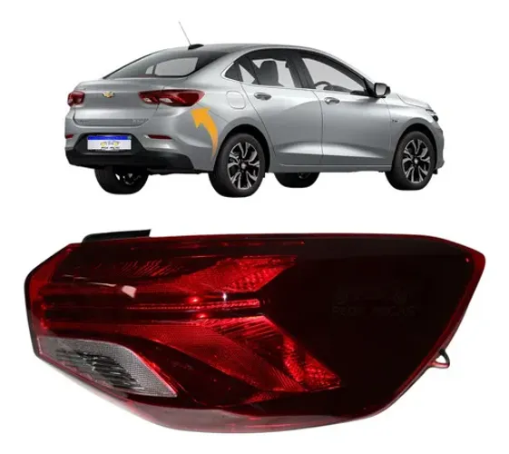Lanterna Onix Sedan Sem Led 2020 2021 2022 2023 2024 25 Direito/passageiro Vermelho