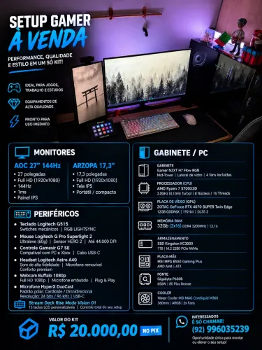 Setup pc gamer high end