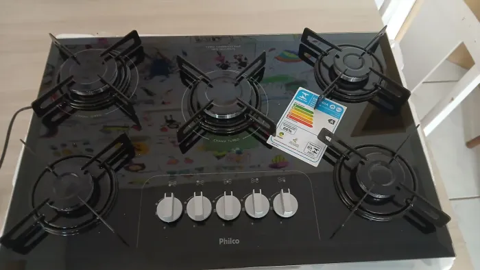 Vendo cooktop de 5 bocas novo
