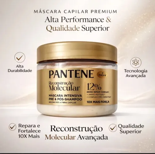 Máscara Capilar Intensiva Hidratação Pantene 270ml - Maciez Extrema e Controle de Frizz