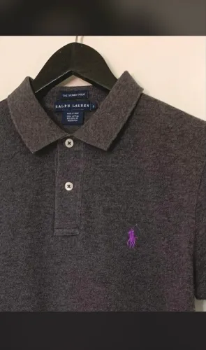 polo ralph lauren feminina cinza mescla camisa / camiseta