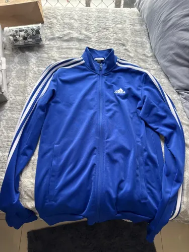Jaqueta Adidas Azul 3 Listras Original - Excelente Estado