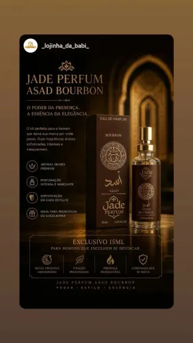 Perfume árabe Asad bourbon 15ml 