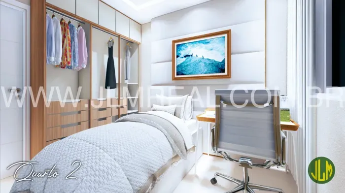 RESIDENCIAL DOM CASMURRO, BAIRRO DAMAS, NASCENTE, 50 e 57m², 2 e 3 QUARTOS, 2 VAGAS