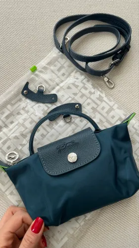 Bolsa LONGCHAMP mini / pouch azul