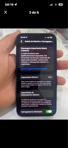 iPhone 14 - 256gb - 78% bateria - todo original completo
