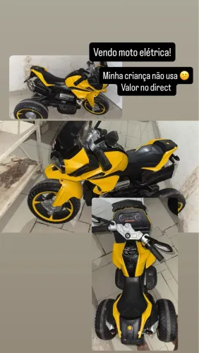 Vendo moto elétrica, recarregavel, acompanhava chave