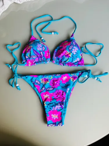 Conjunto biquíni feminino estampado