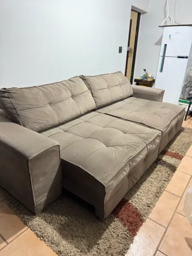 Sofá retrátil higienizado