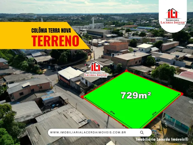 Terreno Comercial 729m² na Principal da Colônia Terra Nova