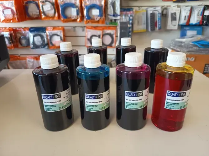 Tinta Epson Corante Qualy Ink 250ml | Preto, Amarelo, Azul, Vermelho