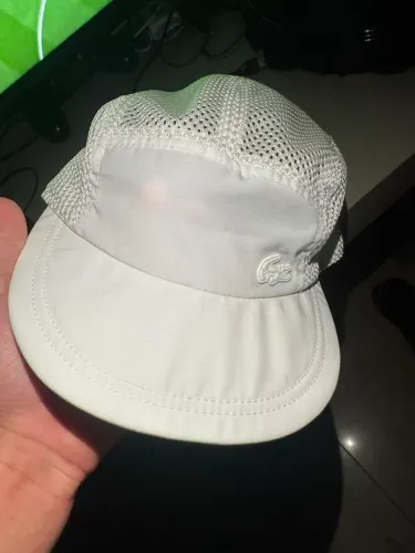 Boné Lacoste five panel branco (REDINHA)