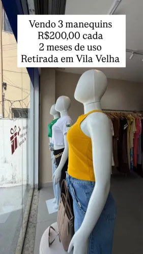 Manequim feminino veste a partir 38