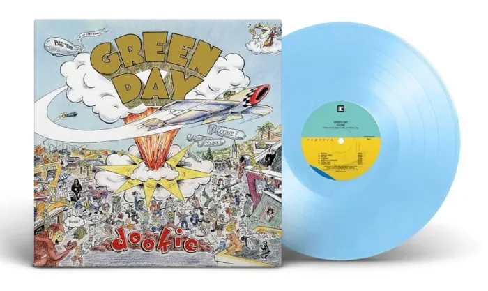 Disco Vinil Green Day - Dookie LP Baby Blue colorido