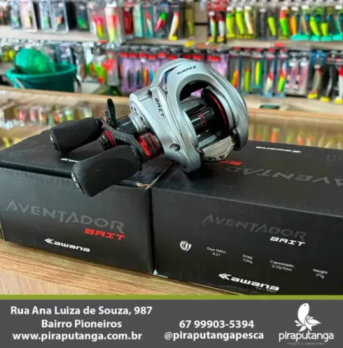 Carretilha Kawana Aventador Bait 8.2:1 Carretilha Perfil Baixo Pesca Esportiva