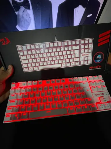 Teclado Mecânico RedDragon Kumara white