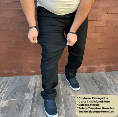 Calça jeans plus size veste TM 50
