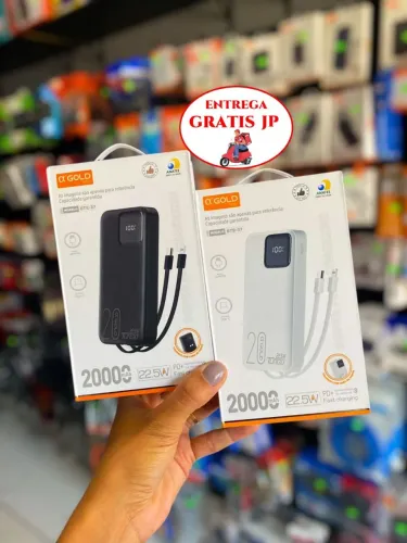 CARREGADOR PORTÁTIL TURBO GOLD 20.000 MAH BTE-37