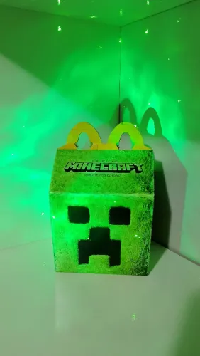 Caixinhas Mac lanche feliz McDonald's Minecraft.