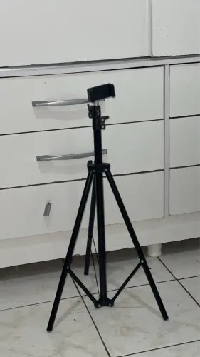 Tripé Profissional para Celular com Suporte - Novo