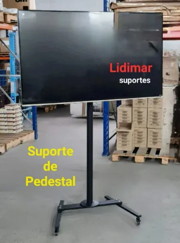 Suporte pedestal para monitor /TV VESA400, articulado com giro, qualidade superior