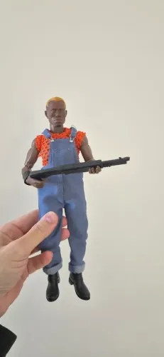 Custom premium peça única, Simon Phoenix demolition man, Wesley snipes, tipo hot toys, sid