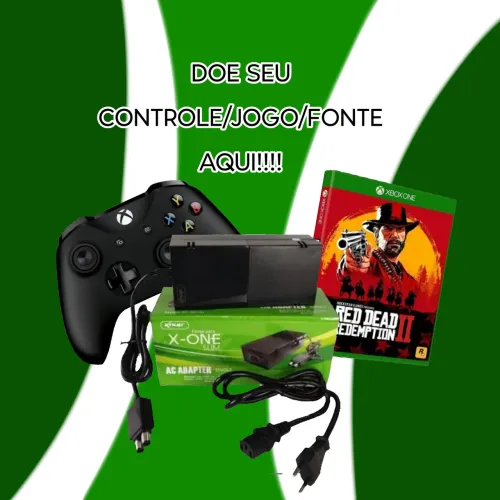 Doe seu controle de Xbox one, seu jogo e sua fonte aqui!!!!
