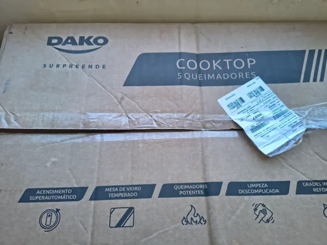 Fogão Novo Cooktop 5 queimadores.