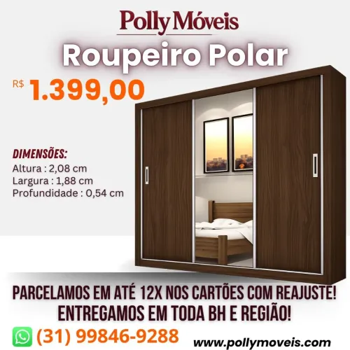 Guarda Roupa Polar! Pronta Entrega!