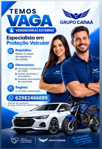 VENHA FAZER PARTE DO NOSSO TIME DE VENDAS