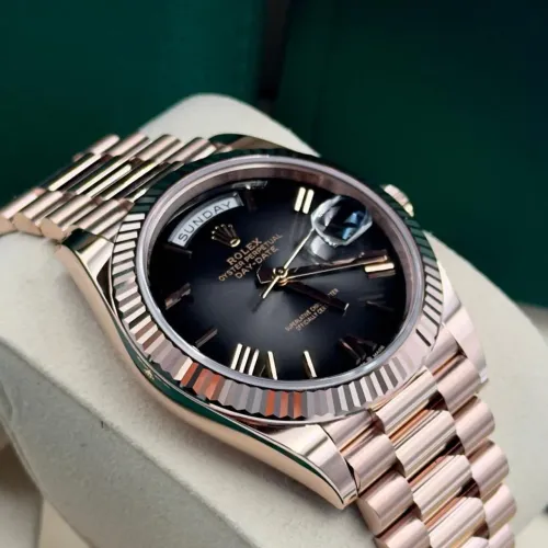 Rolex Day-date Ombré-Rosé Black Dial 40mm