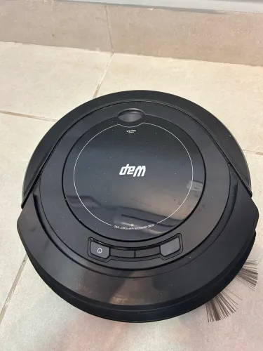 Robô Aspirador Robot W90 Varre Aspira E Passa Pano 30w Wap Cor Preto
