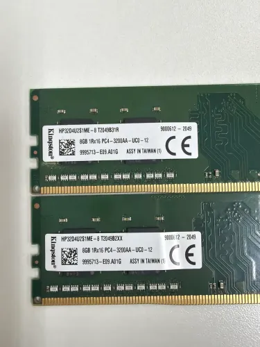 Memória 2x8 (16GB) 3200 mhz - Kingston