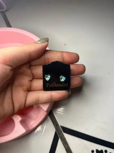 Brinco folheado, brinco pequeno, brinco pra criança