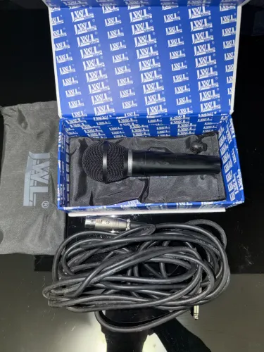 Microfone profissional dinâmico com fio jwl ba-30