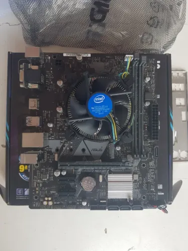 Kit Intel i5-9600F + Placa-mãe Asus Prime H310M-E R2.0/BR DDR4 + Cooler