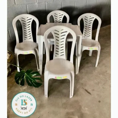 Jogo Mesa + 4 Cadeiras Bistrô