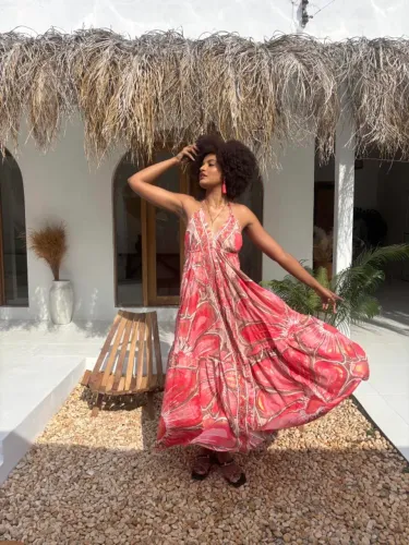 Vestido Indiano Cerejeira