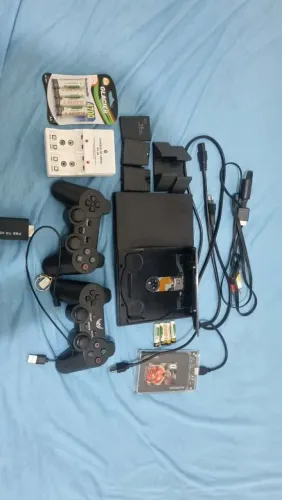 Ps2 com ssd externo e leitor original