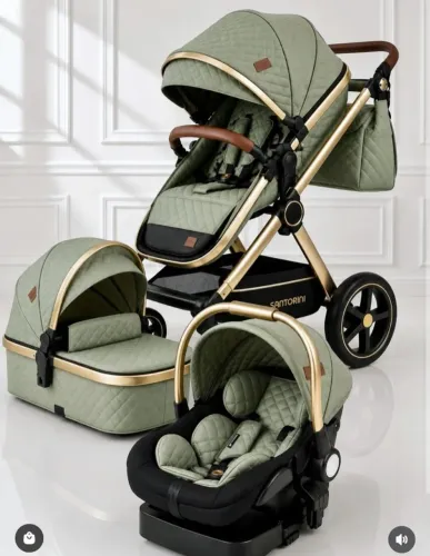 Carrinho de bebê importado Santorine NOVO modelo 3 em 1 kit completo